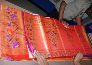 Gold thread Paithani sari 